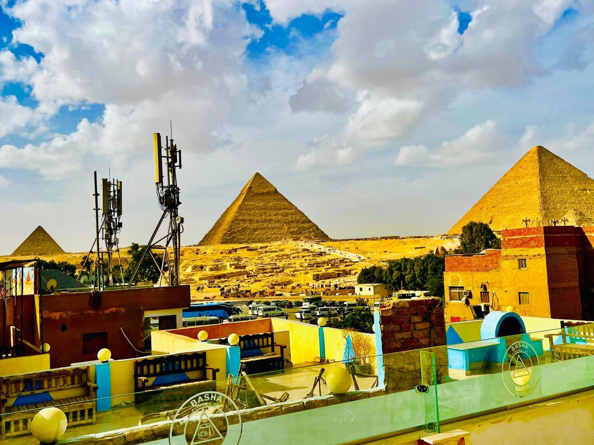Basha Pyramids Inn Kafret el-Gabal Exteriér fotografie